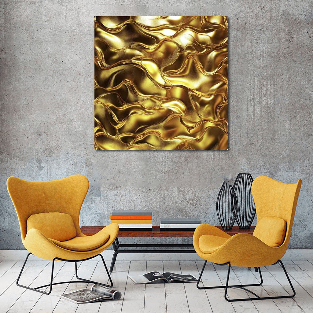 Golden Abstraction: Luxurious Texture for Interior