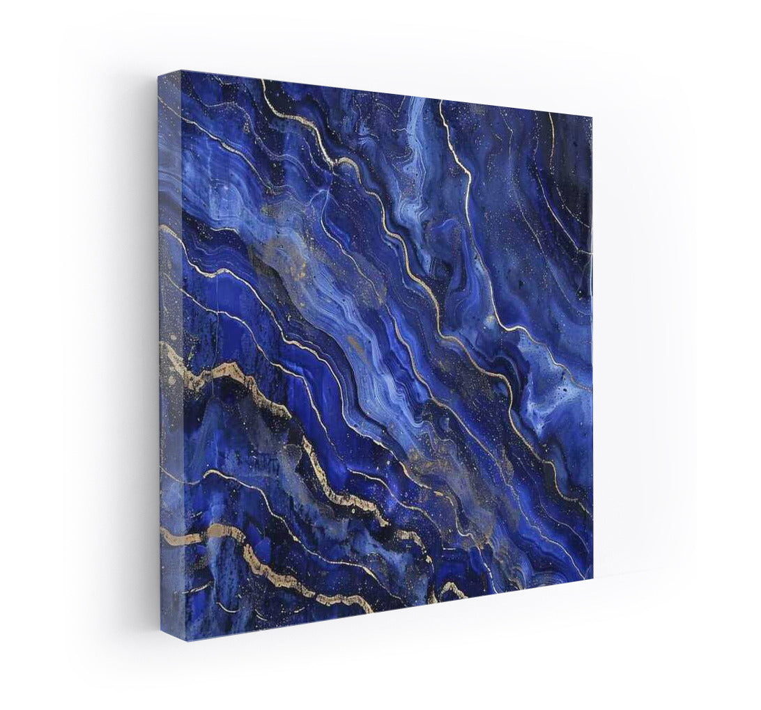 The Riddle of the Azure Abstract: The Glow of Blue and Gold