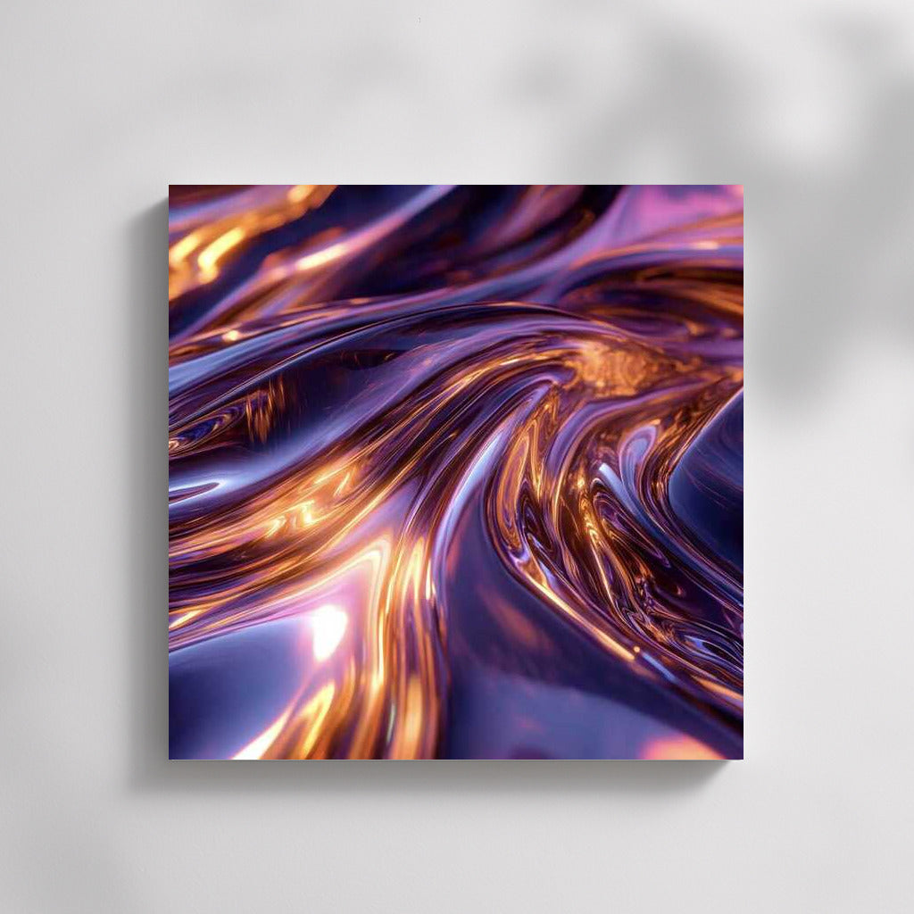 Abstract Symphony of Liquid Metal