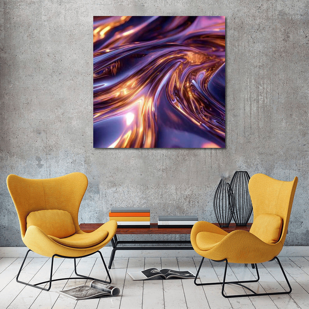 Abstract Symphony of Liquid Metal