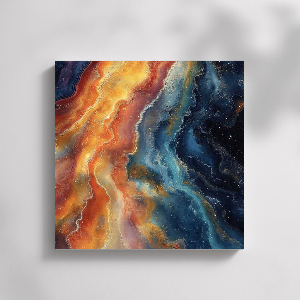 Swirls of Rainbow Glints: Abstract Enchantment
