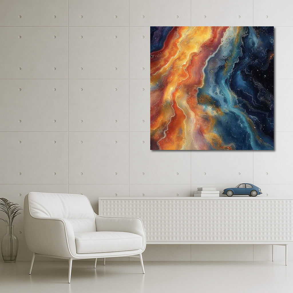 Swirls of Rainbow Glints: Abstract Enchantment