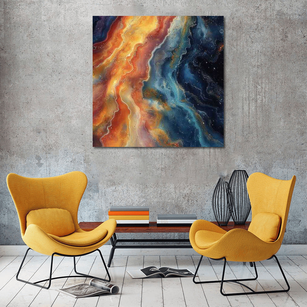 Swirls of Rainbow Glints: Abstract Enchantment