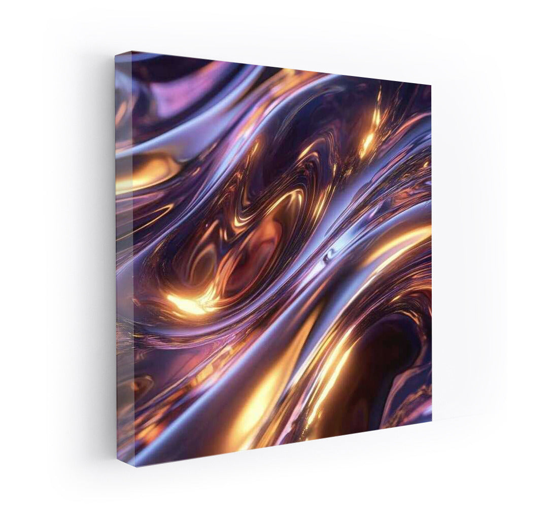 Hypnotic Wave of Liquid Metal: Abstract Enchantment