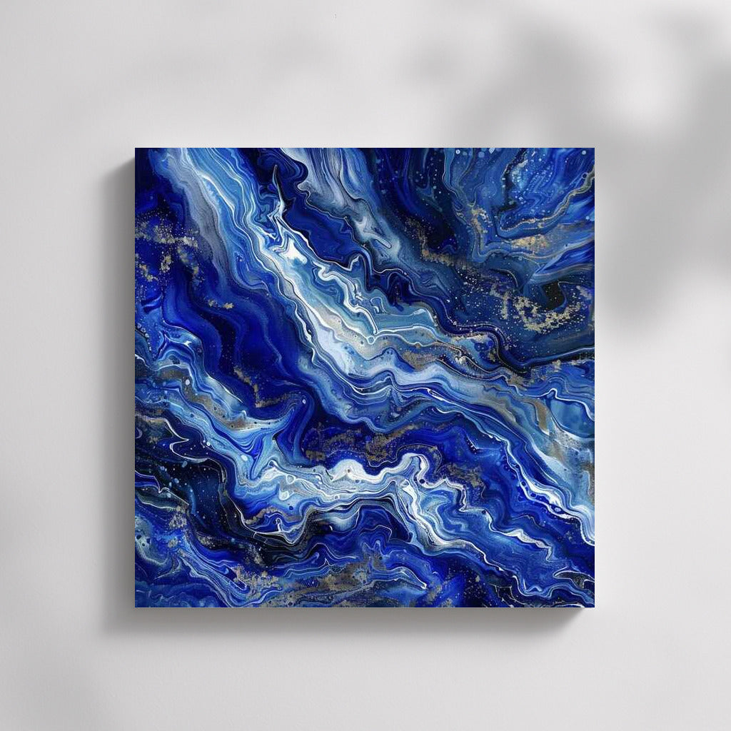 Secrets of the Azure Vortex: Abstraction with Golden Flashes