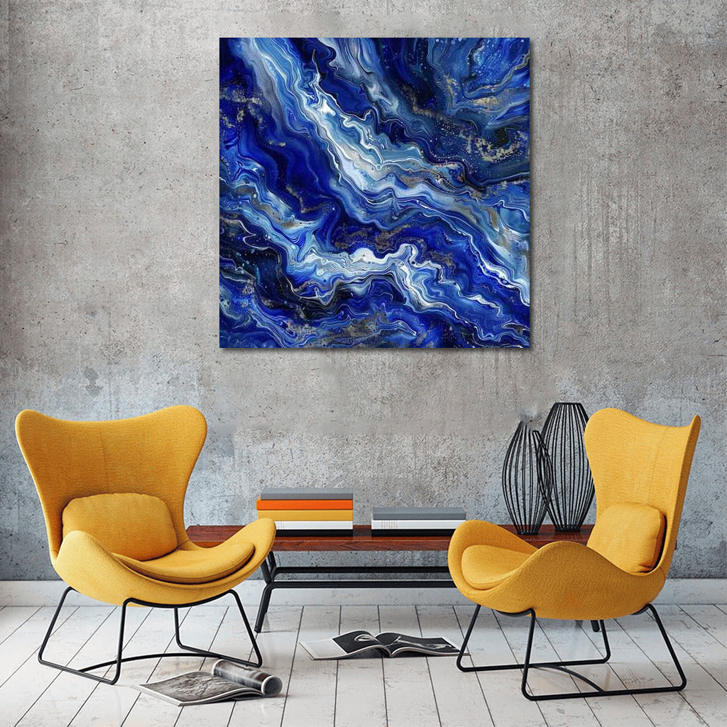 Secrets of the Azure Vortex: Abstraction with Golden Flashes