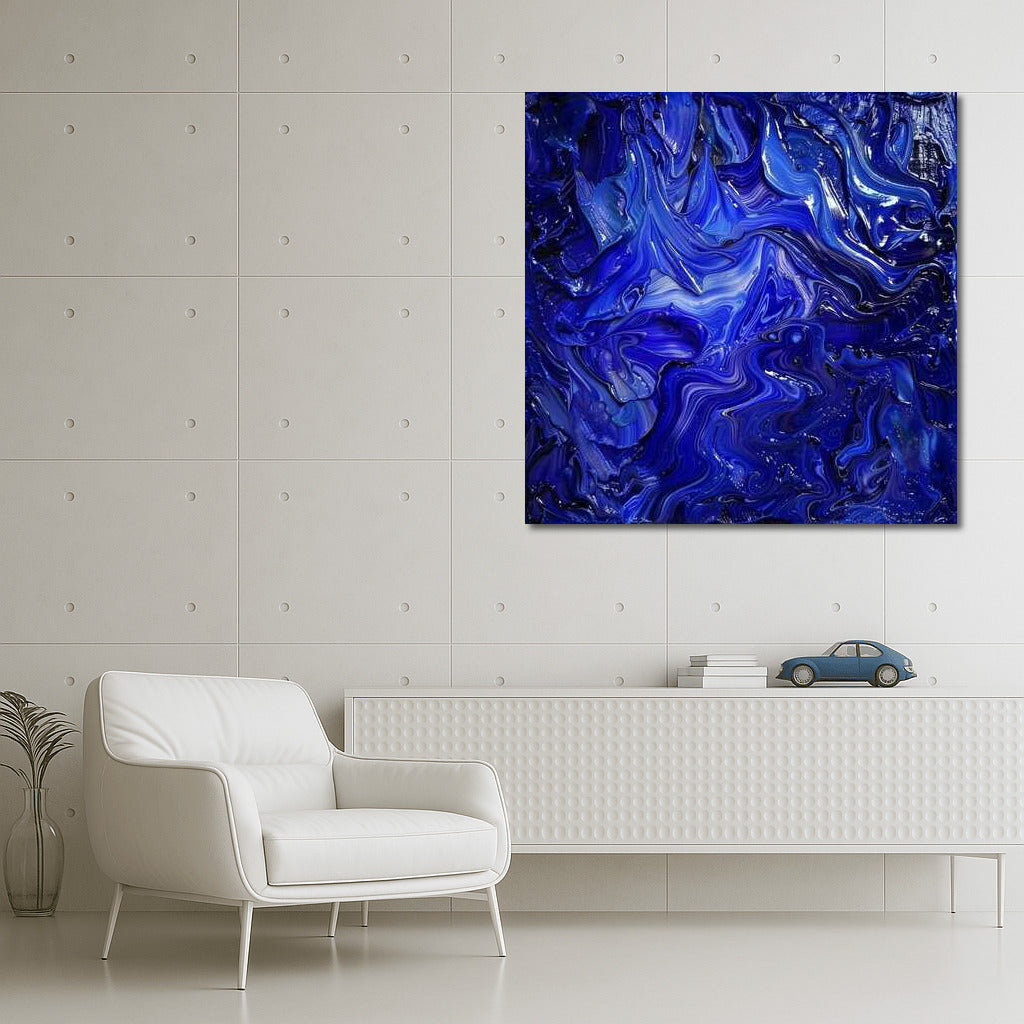 Harmony of Azure Waves: Abstraction Lapis Lazuli
