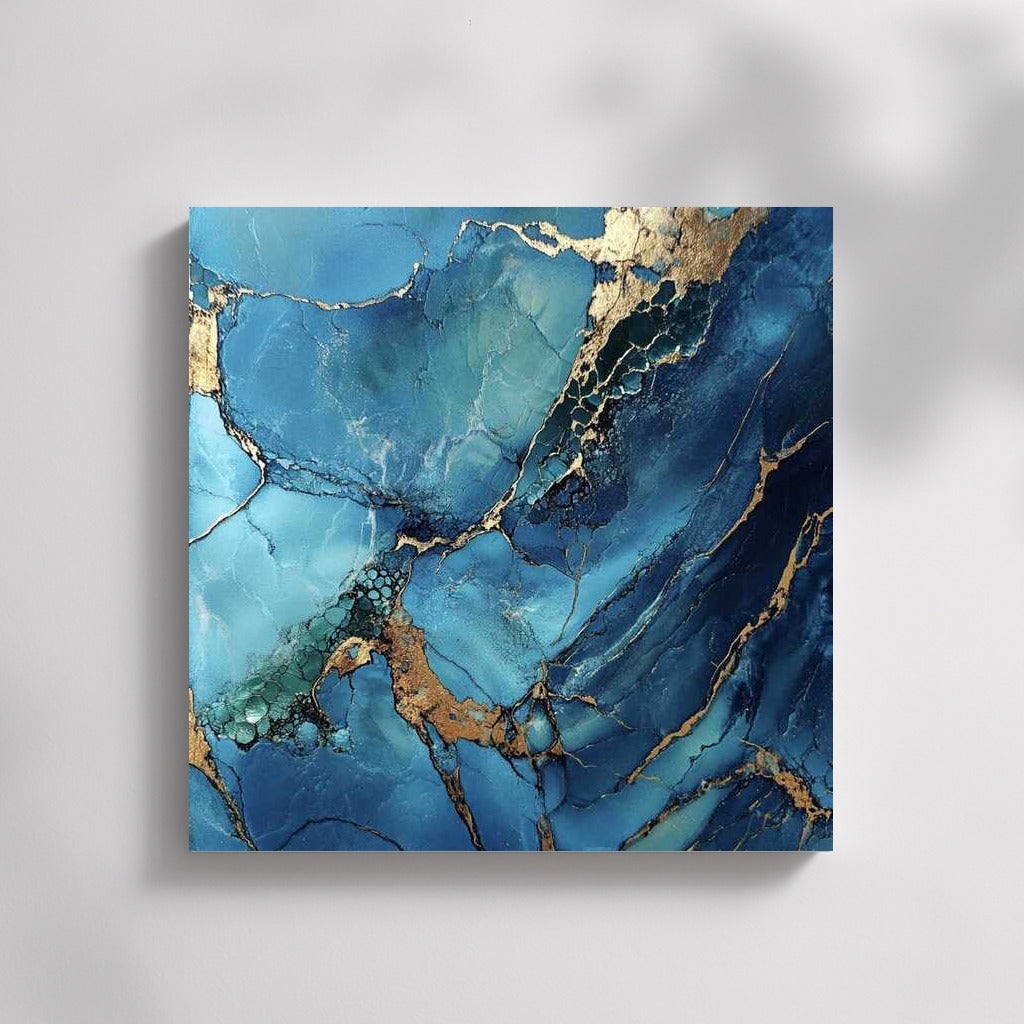 Turquoise Glow: Ocean Metallic Shine