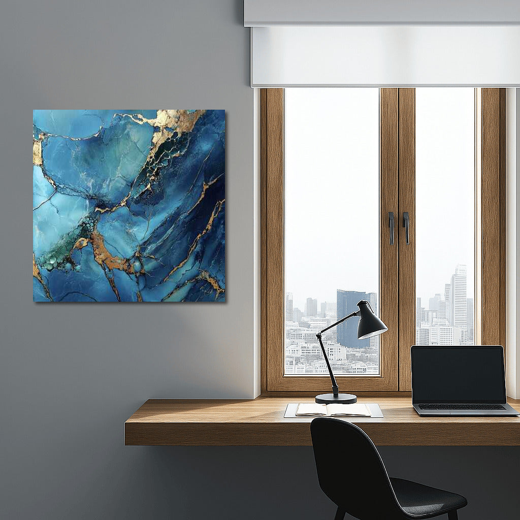Turquoise Glow: Ocean Metallic Shine
