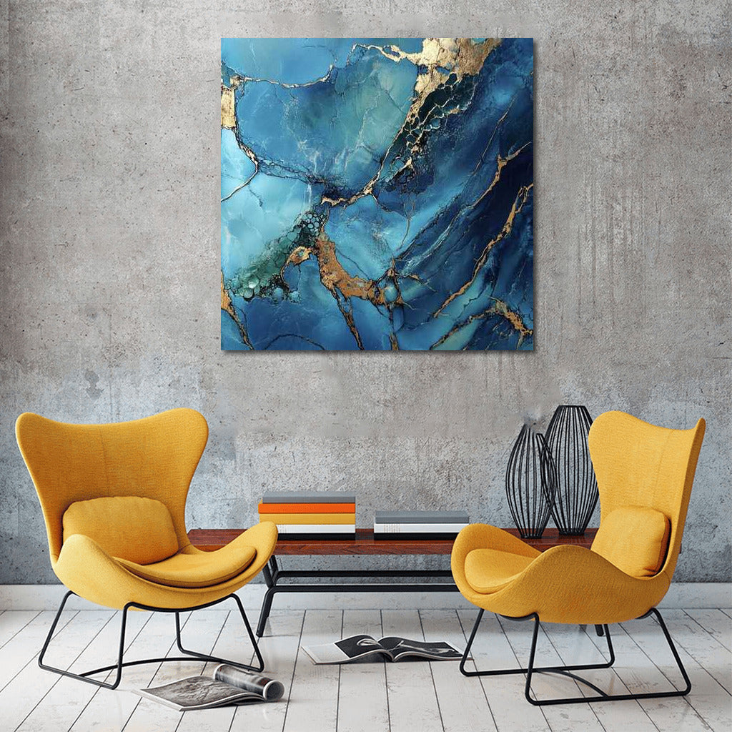 Turquoise Glow: Ocean Metallic Shine