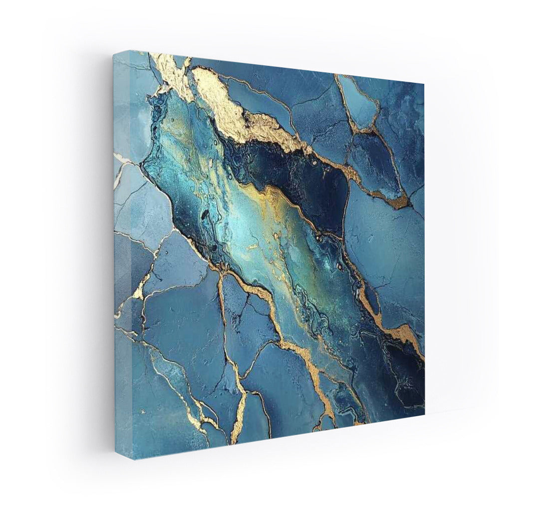 Abstract Metallic Ocean Glitter: Waves and Light