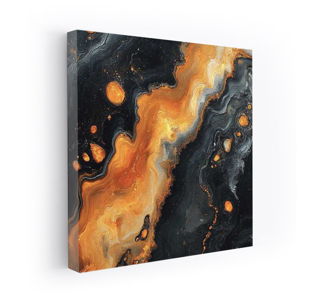 Cosmic Dance of Orange Spots: Abstraction for Deep Interiors