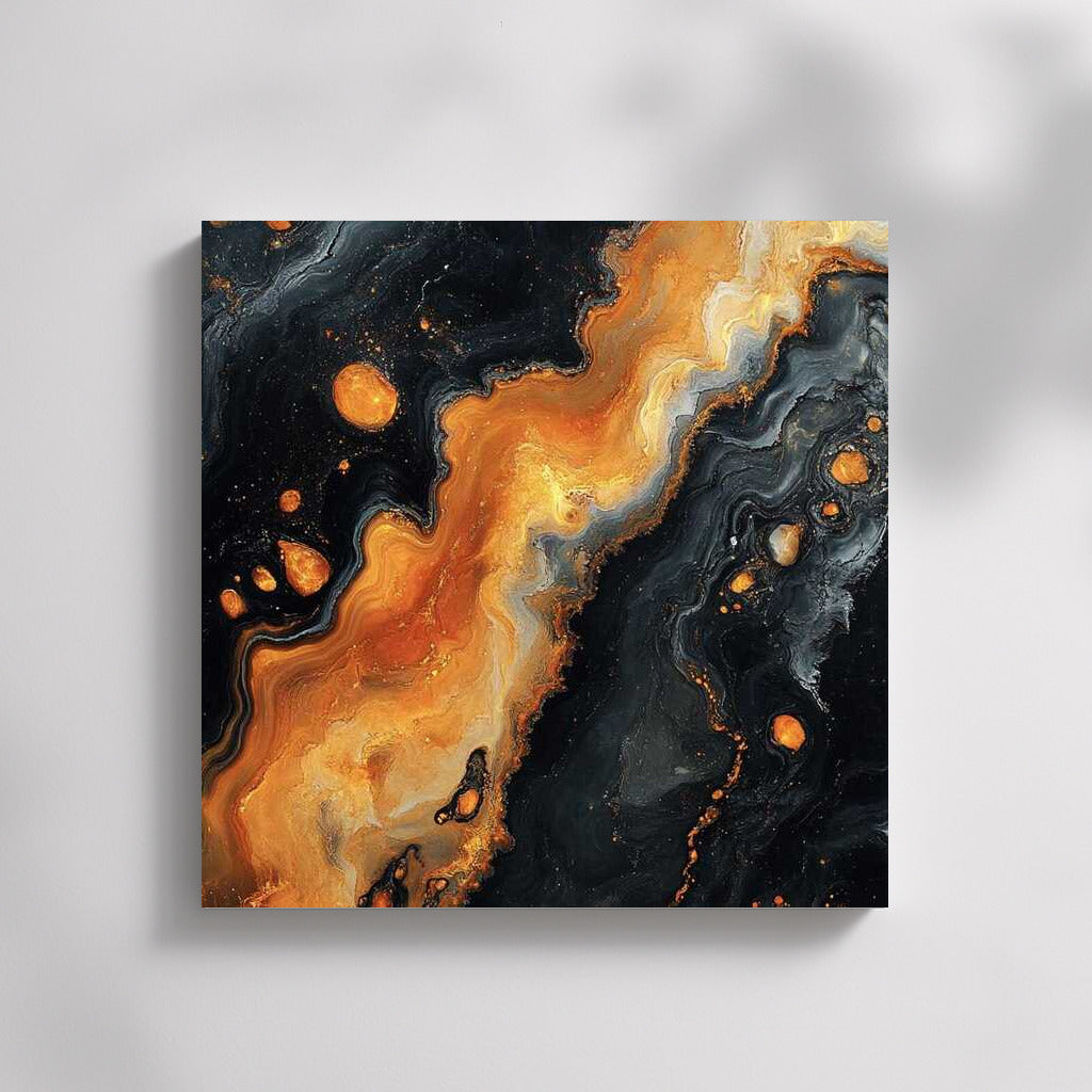 Cosmic Dance of Orange Spots: Abstraction for Deep Interiors