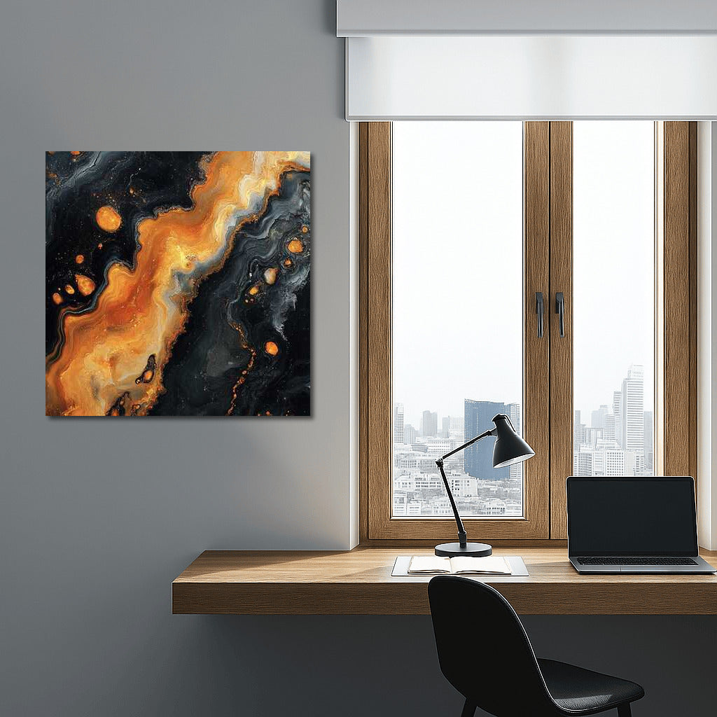 Cosmic Dance of Orange Spots: Abstraction for Deep Interiors