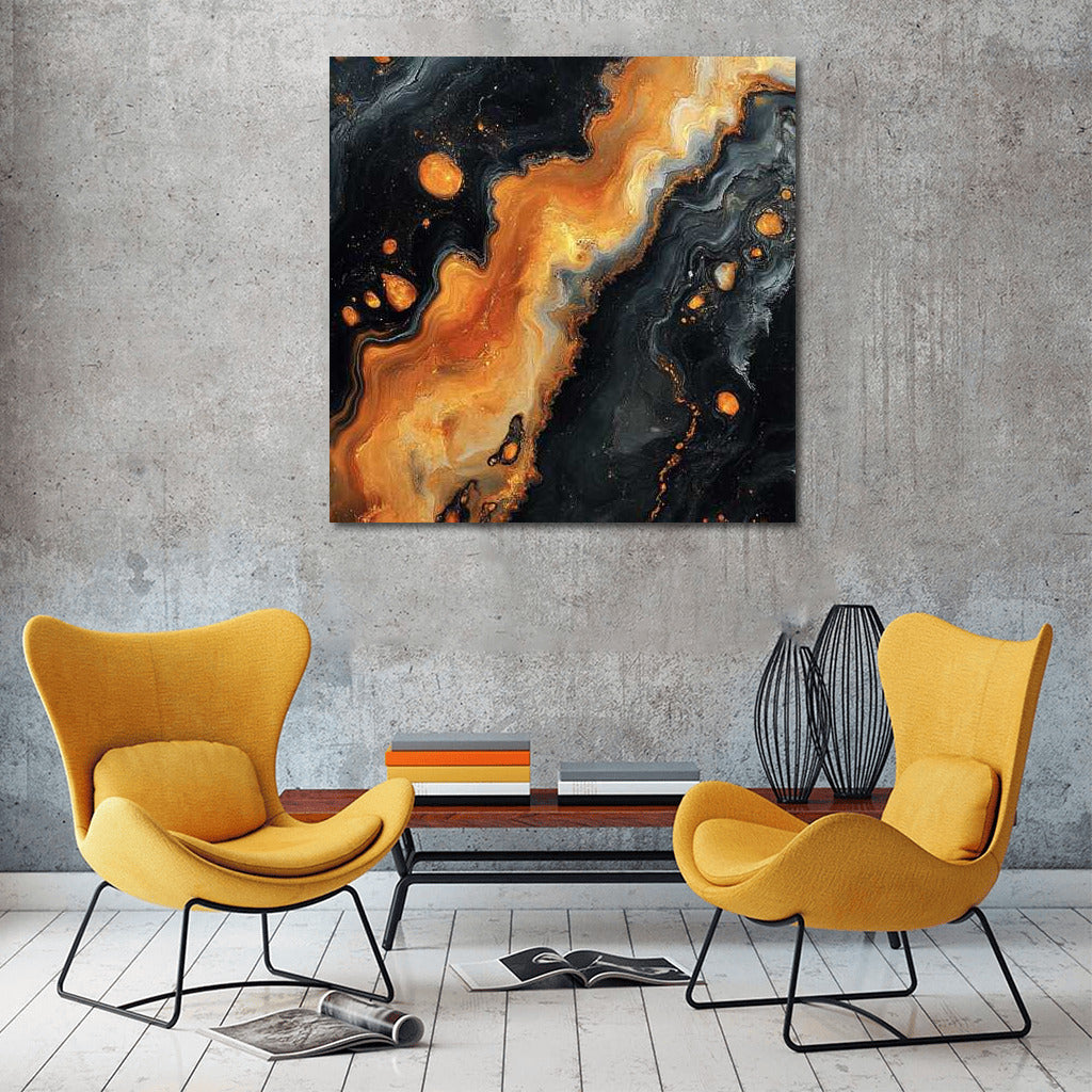 Cosmic Dance of Orange Spots: Abstraction for Deep Interiors