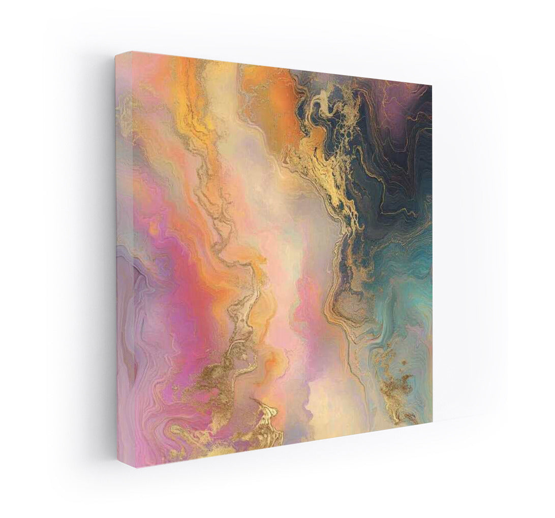 Mystical Harmony: Abstract Pastel Secrets