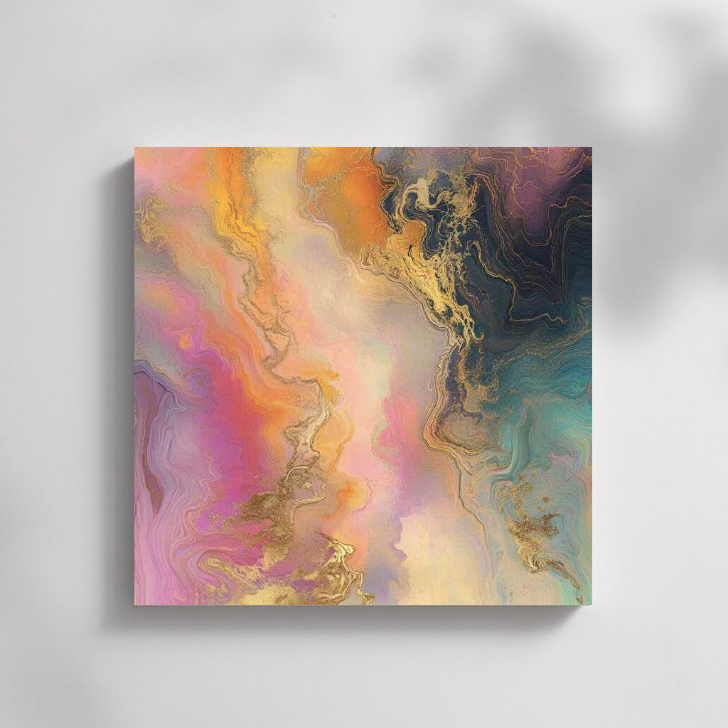 Mystical Harmony: Abstract Pastel Secrets