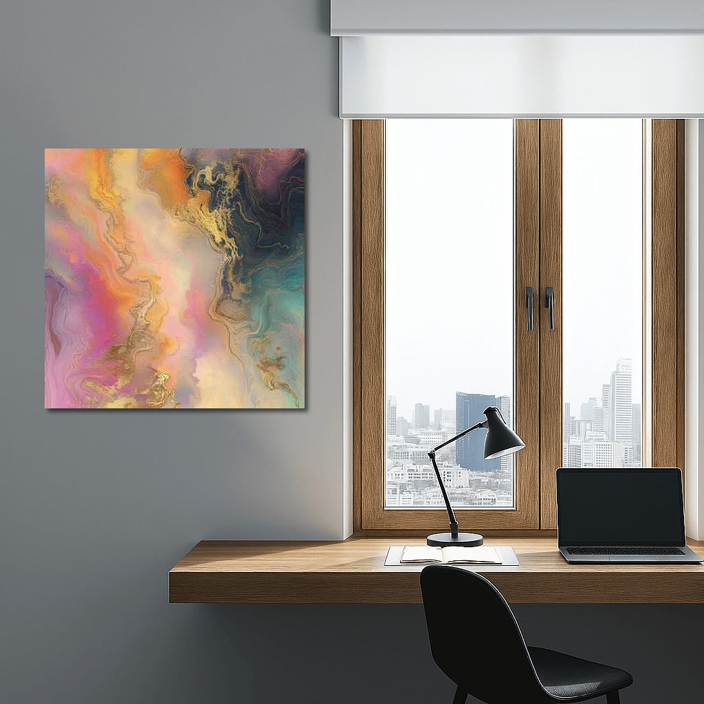 Mystical Harmony: Abstract Pastel Secrets