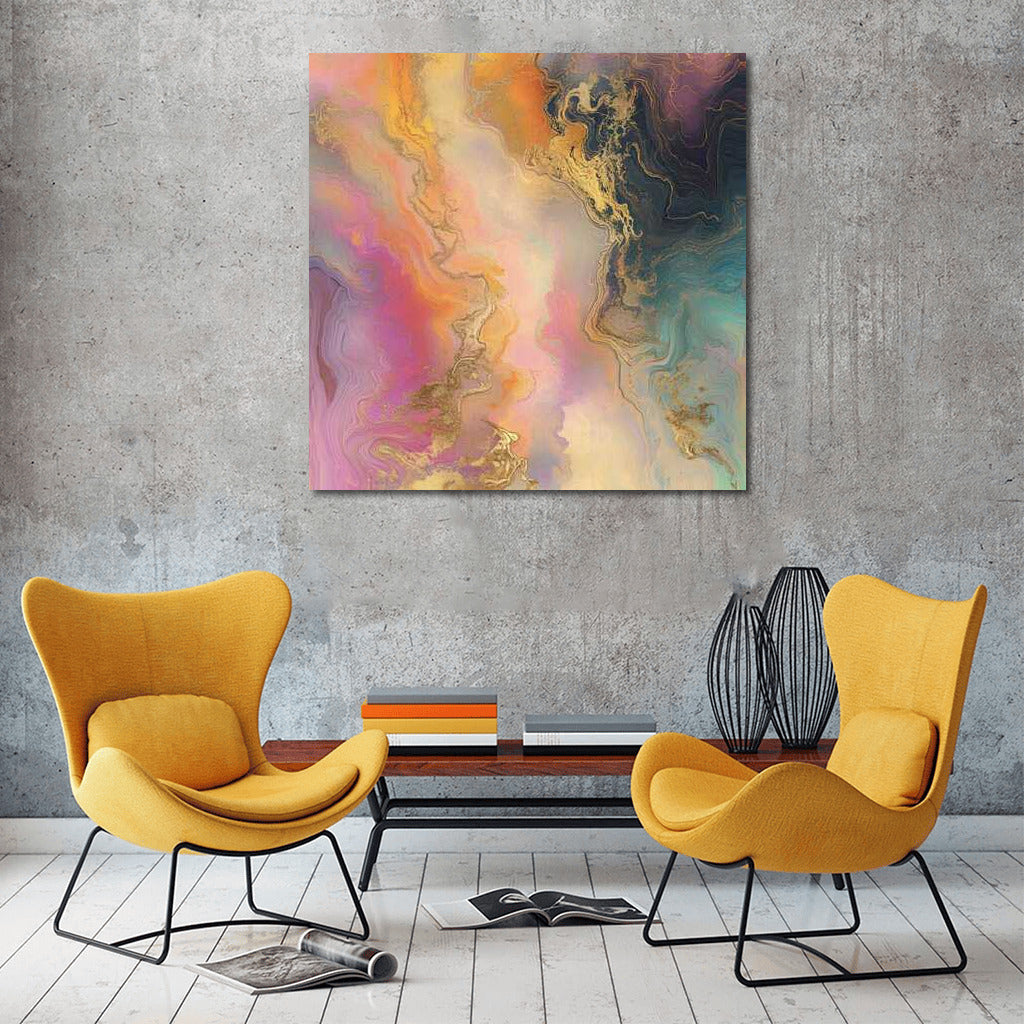 Mystical Harmony: Abstract Pastel Secrets