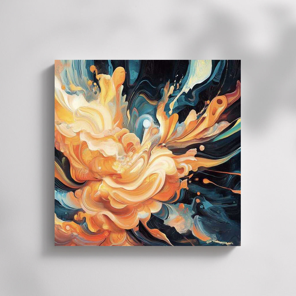 Whirlwind of Peach-Apricot Fantasies: Abstraction for Interior