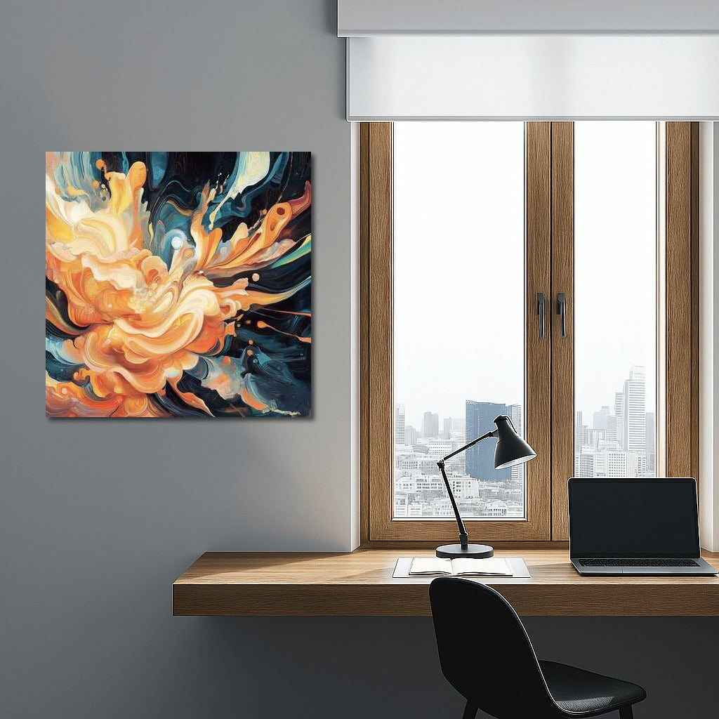 Whirlwind of Peach-Apricot Fantasies: Abstraction for Interior