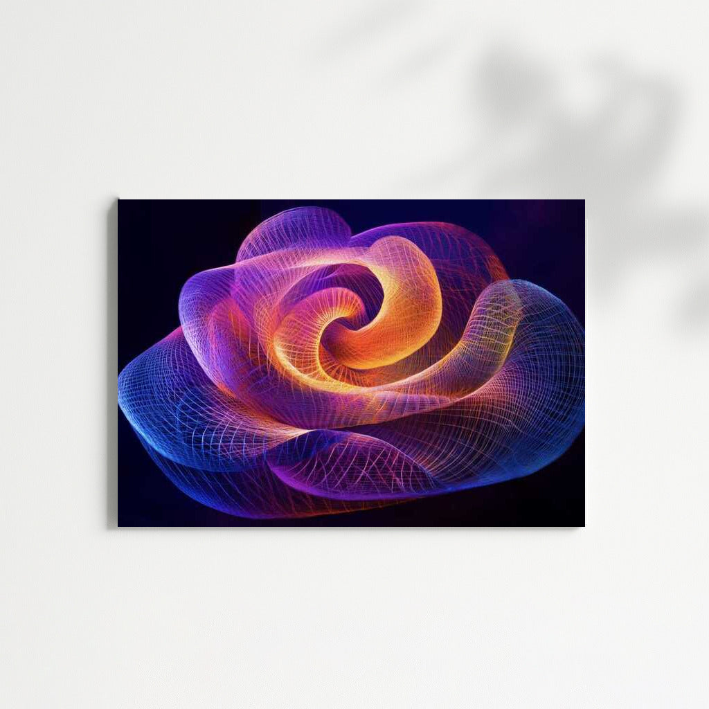 Abstract Magic of Fibonacci Spiral: Interior Inspiration