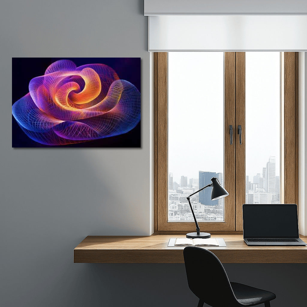 Abstract Magic of Fibonacci Spiral: Interior Inspiration