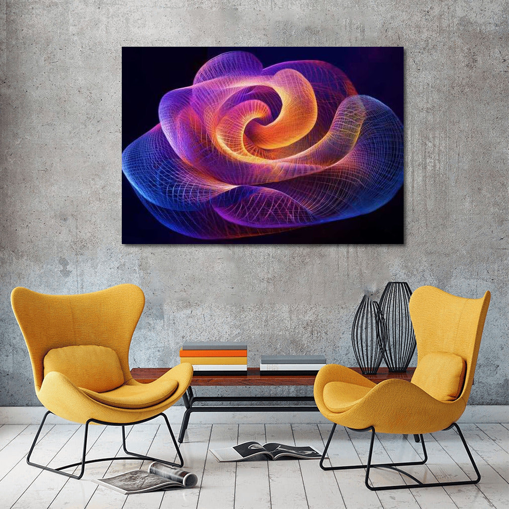 Abstract Magic of Fibonacci Spiral: Interior Inspiration