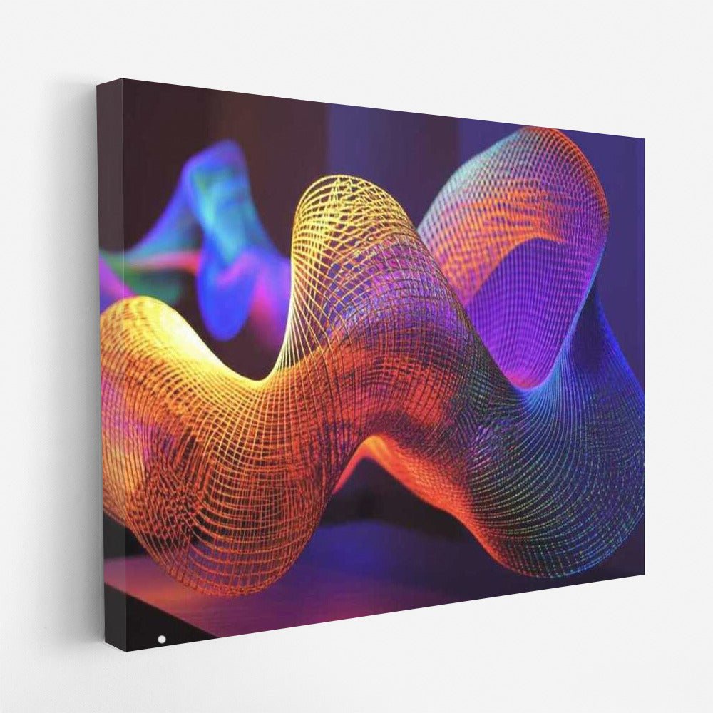 Abstract Magic: Fibonacci Spiral in Color