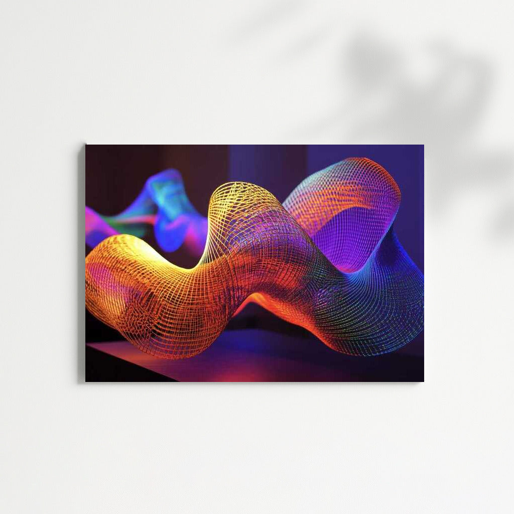 Abstract Magic: Fibonacci Spiral in Color