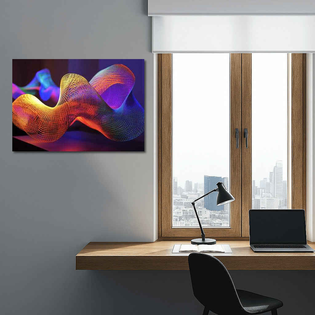 Abstract Magic: Fibonacci Spiral in Color