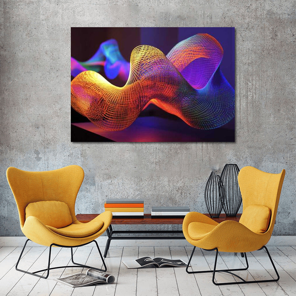 Abstract Magic: Fibonacci Spiral in Color