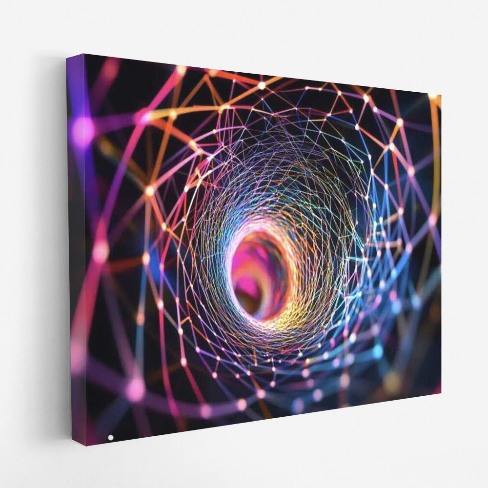 Fibonacci Vortex: Abstract Magic of the Spiral