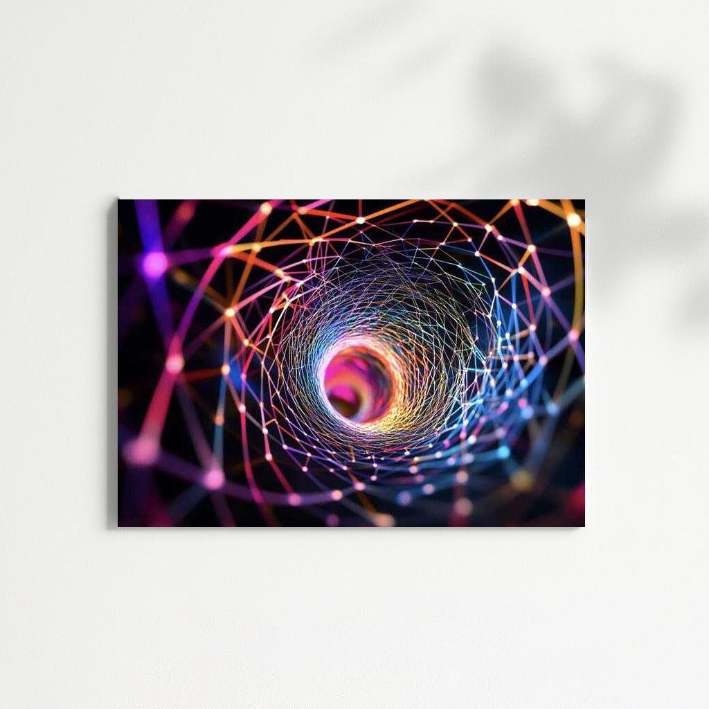 Fibonacci Vortex: Abstract Magic of the Spiral