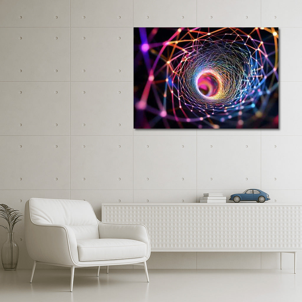 Fibonacci Vortex: Abstract Magic of the Spiral