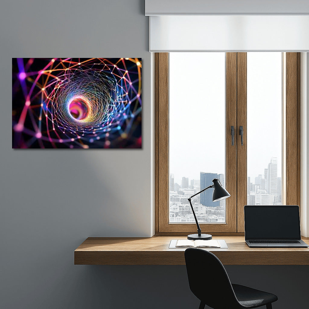 Fibonacci Vortex: Abstract Magic of the Spiral