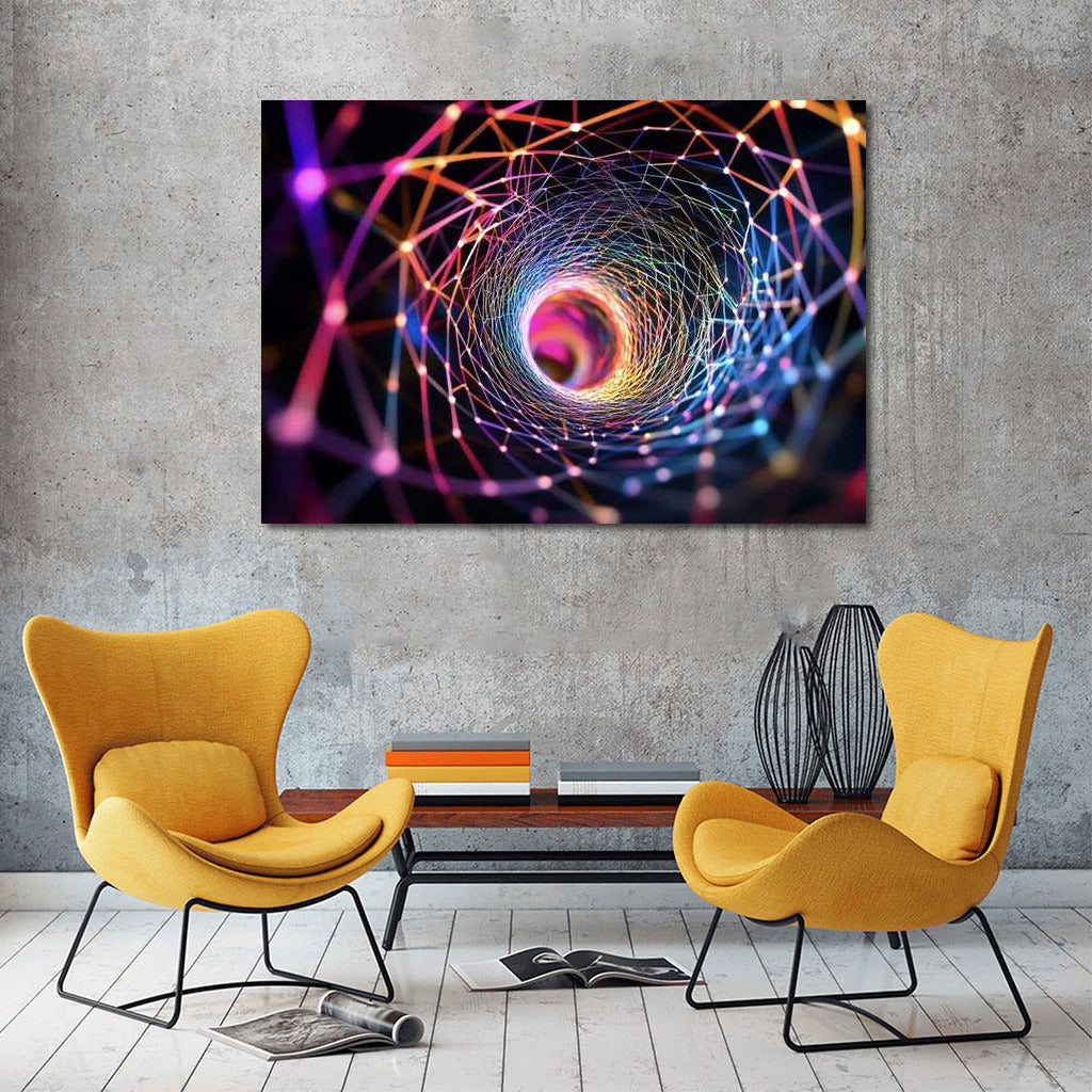 Fibonacci Vortex: Abstract Magic of the Spiral