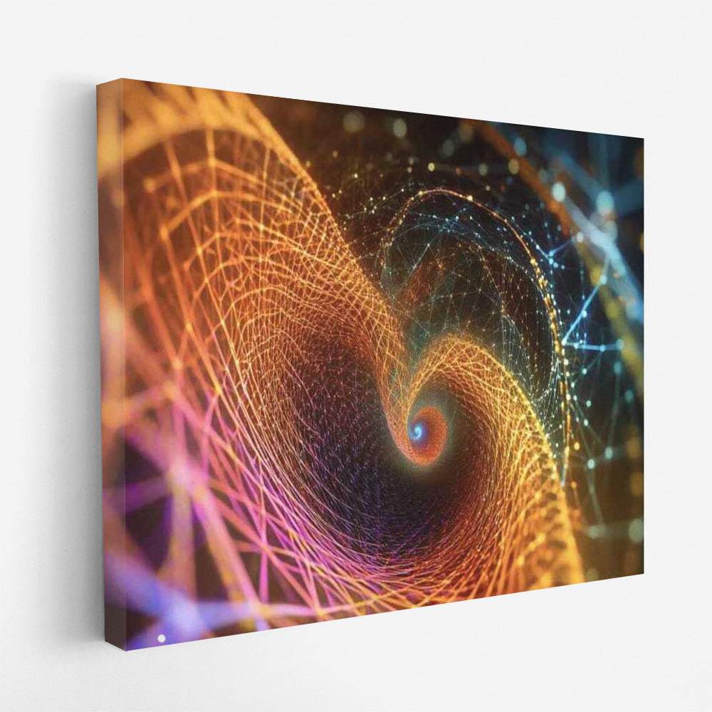Abstract Magic of the Fibonacci Spiral: Journey to Infinity
