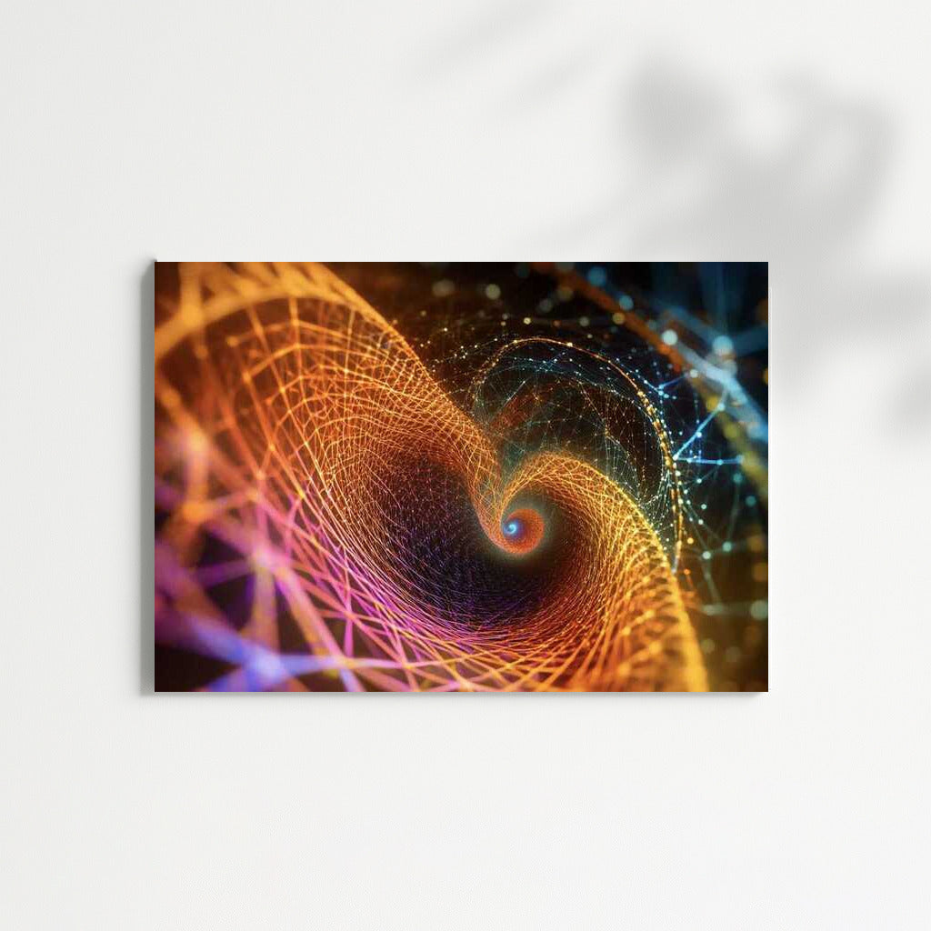 Abstract Magic of the Fibonacci Spiral: Journey to Infinity