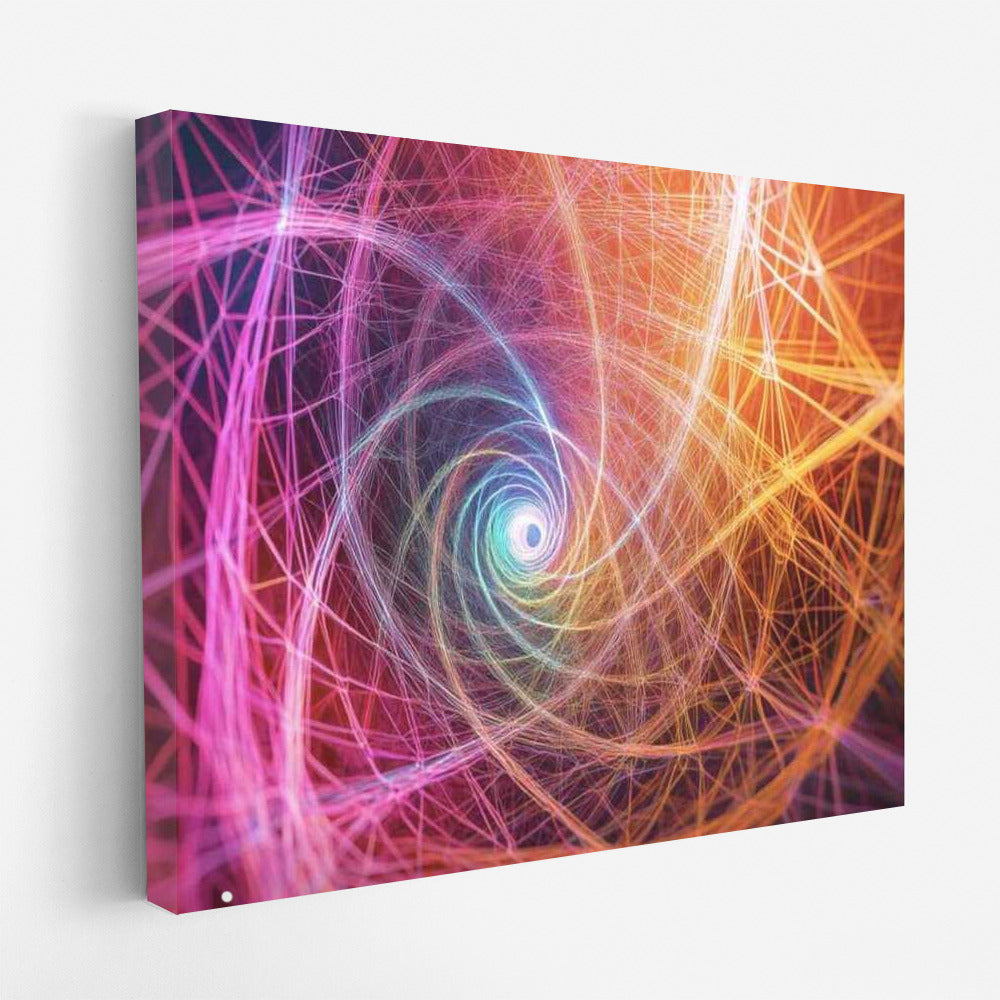 Infinity Vortex: Fibonacci Spiral Abstraction