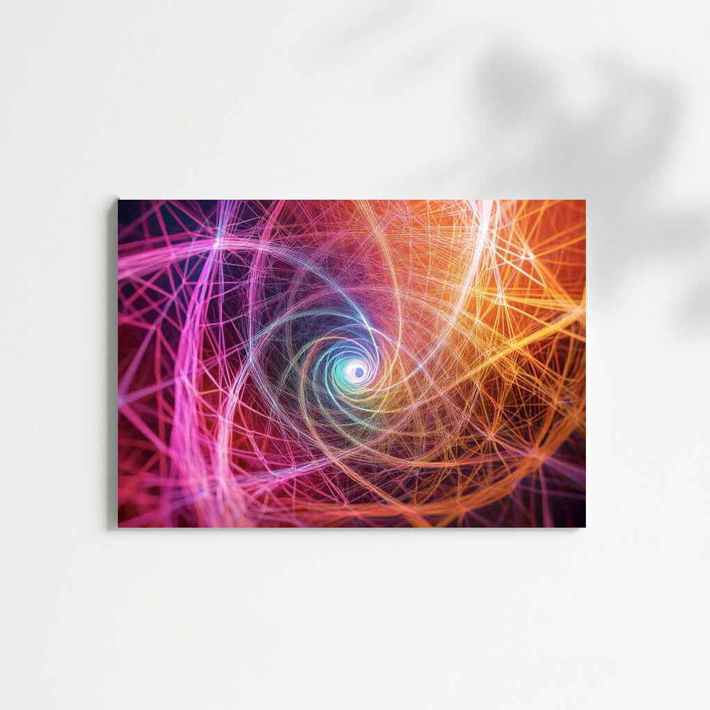Infinity Vortex: Fibonacci Spiral Abstraction