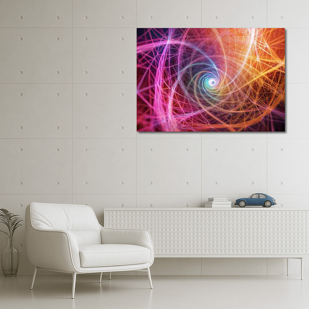 Infinity Vortex: Fibonacci Spiral Abstraction