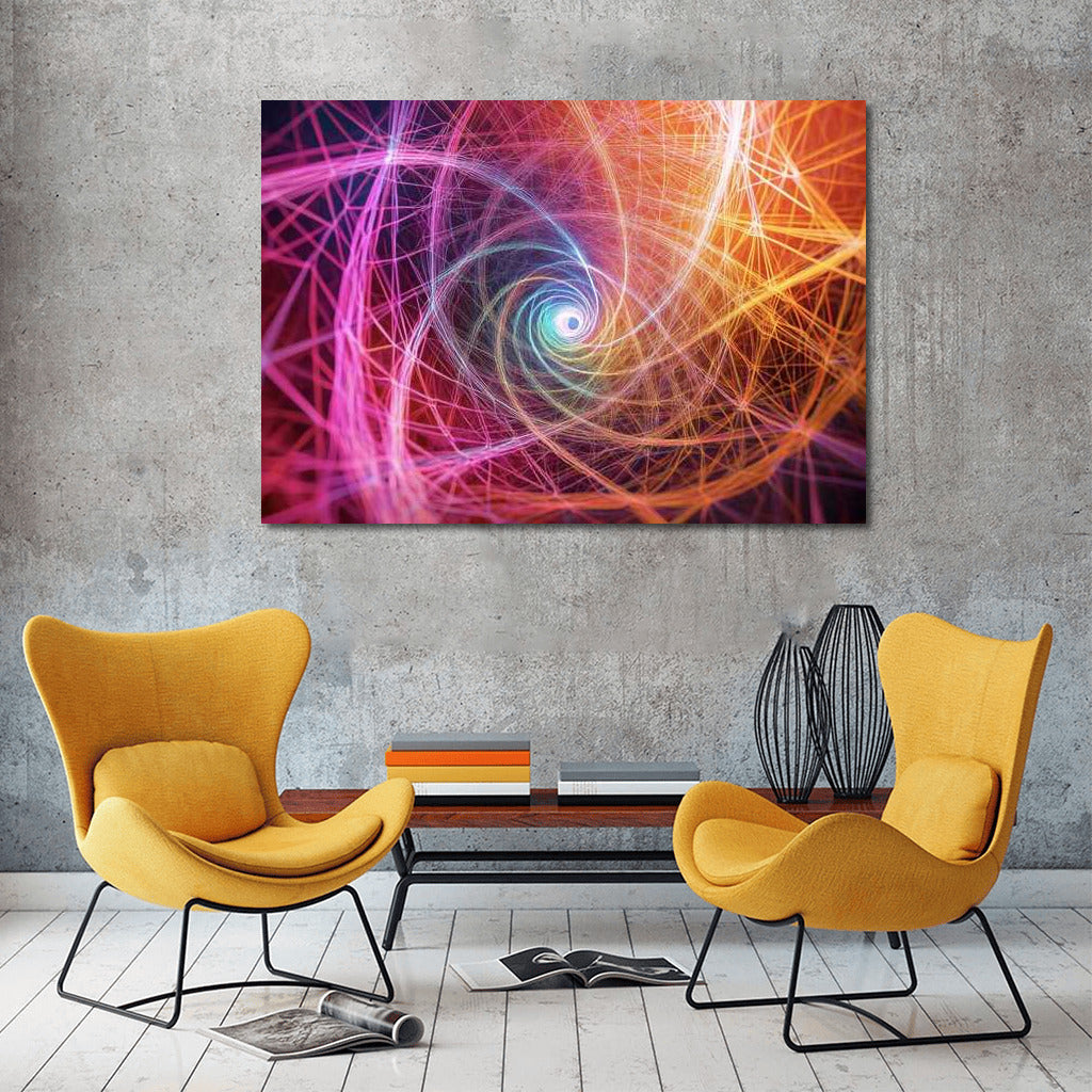 Infinity Vortex: Fibonacci Spiral Abstraction