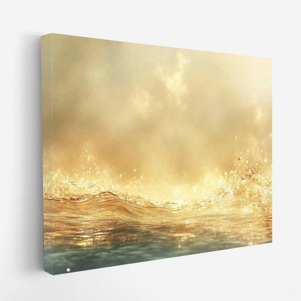 Golden Glow: Abstract Glitter of Light