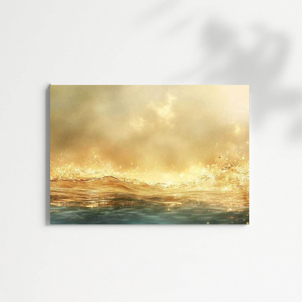 Golden Glow: Abstract Glitter of Light