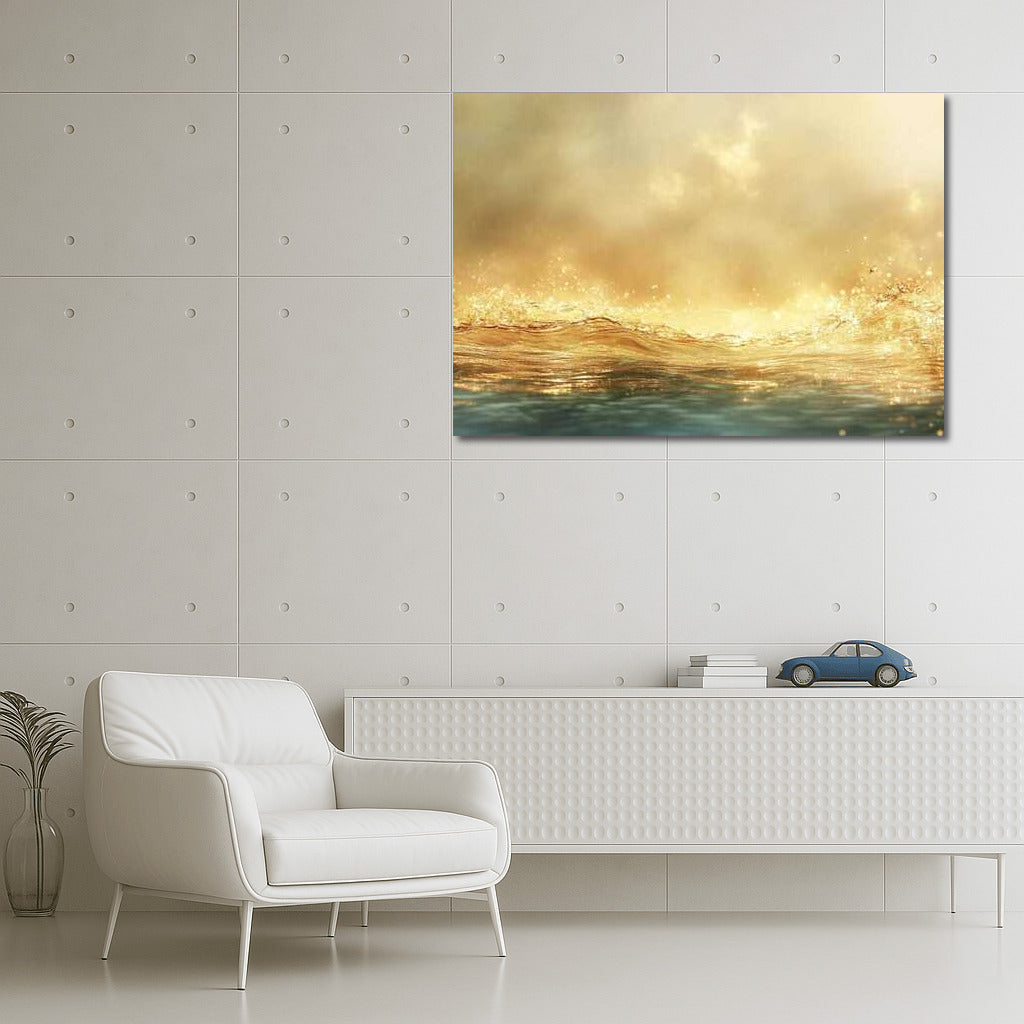 Golden Glow: Abstract Glitter of Light
