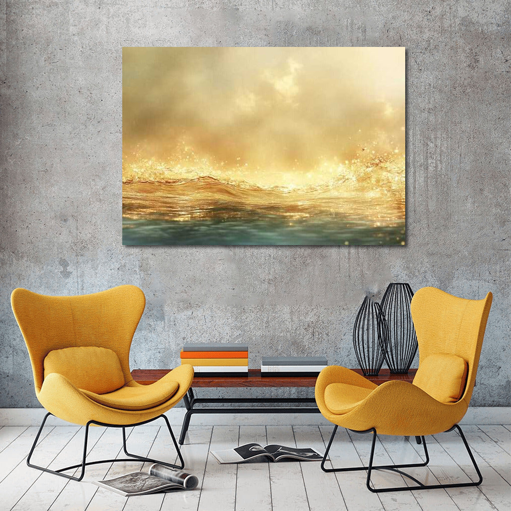 Golden Glow: Abstract Glitter of Light
