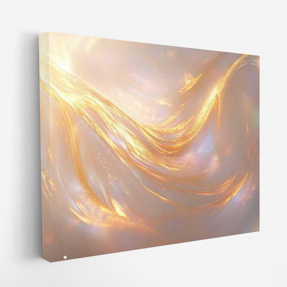 Golden Magic: Abstract Glow