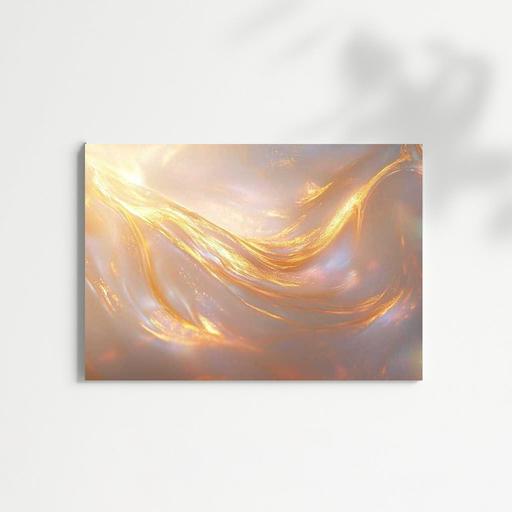 Golden Magic: Abstract Glow