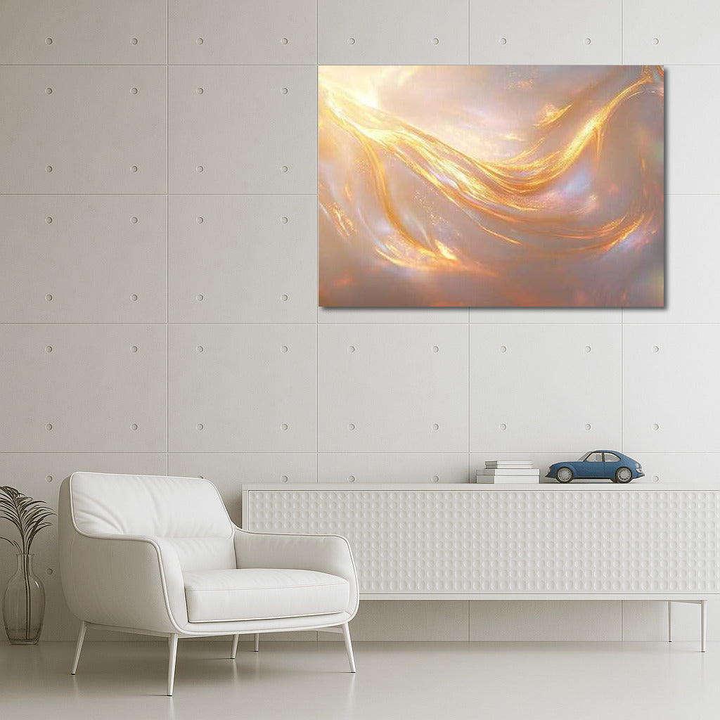 Golden Magic: Abstract Glow